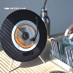iretrolab Flying Disc CD Player – Bluetooth 5.4 Speaker & Ambient Light