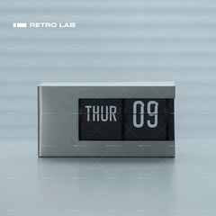 iretrolab Automatic Flip Electronic Calendar – Smart Perpetual Desk Display