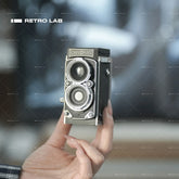 iretrolab Retro Dual-Lens Digital Camera,Compact Travel & Selfie Camera