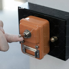 iretrolab Retro Metal Wall Switch – Industrial Vintage Design with Label Tag