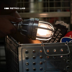 iretrolab Cast Aluminum Utility Light, Handheld & Hanging Industrial Lamp