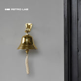 iretrolab Vintage Brass Door Bell – Wall Mounted Ringing Bell for Home or Shop Décor