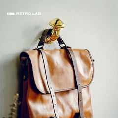 iretrolab Vintage Brass Mushroom Wall Hook – Creative Retro Decorative Hanger