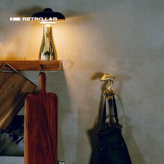 iretrolab Vintage Brass Mushroom Wall Hook – Creative Retro Decorative Hanger