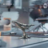 iretrolab Humpback Whale Mini Sculpture,Collectible Metal Desk Ornament