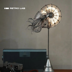 iretrolab Tidal Pulse – Steampunk Mechanical Nautilus Lamp