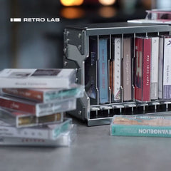 iretrolab Retro Mechanical Pop-Up Cassette Tape Storage Case