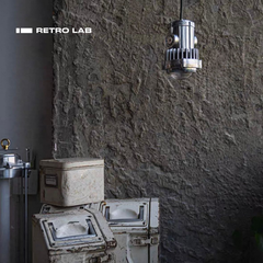 iretrolab Vintage Industrial Bullet Design Pendant Lamp, Cast Aluminum