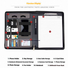 iretrolab Executive Charging Portfolio – Wireless Power + A4 Organizer for Modern Work
