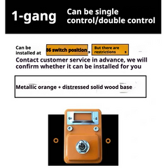 iretrolab Retro Metal Wall Switch – Industrial Vintage Design with Label Tag