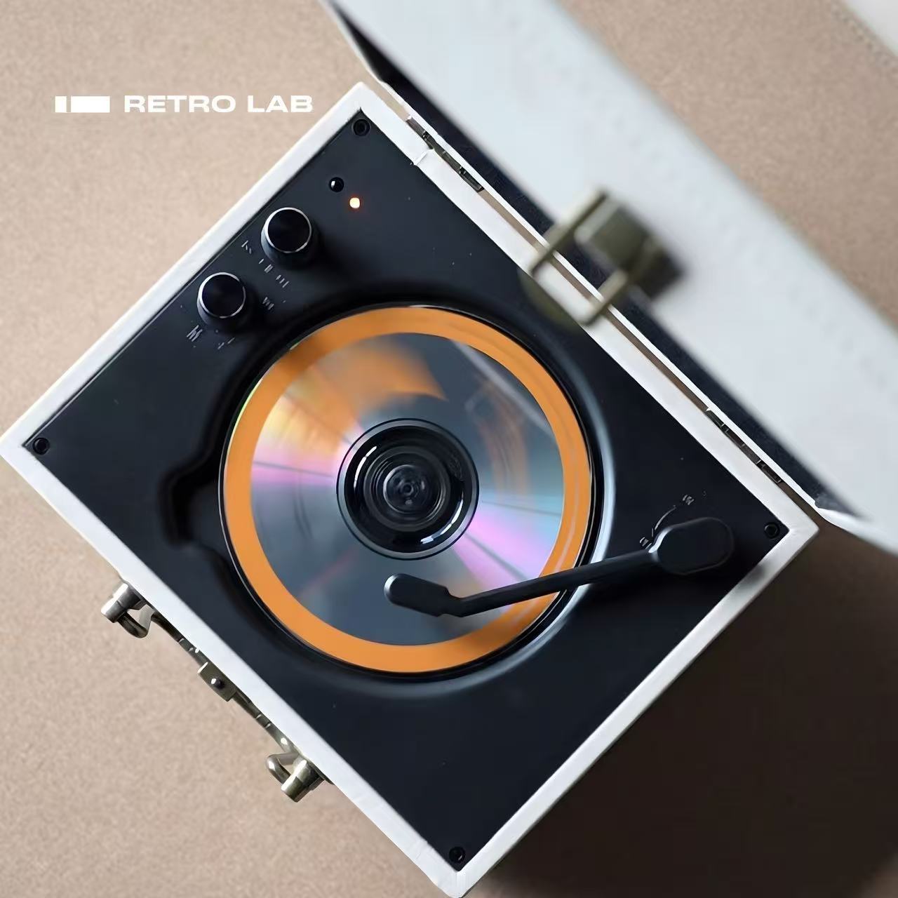 iretrolab Retro Portable CD Player with Bluetooth & Rechargeable Battery
