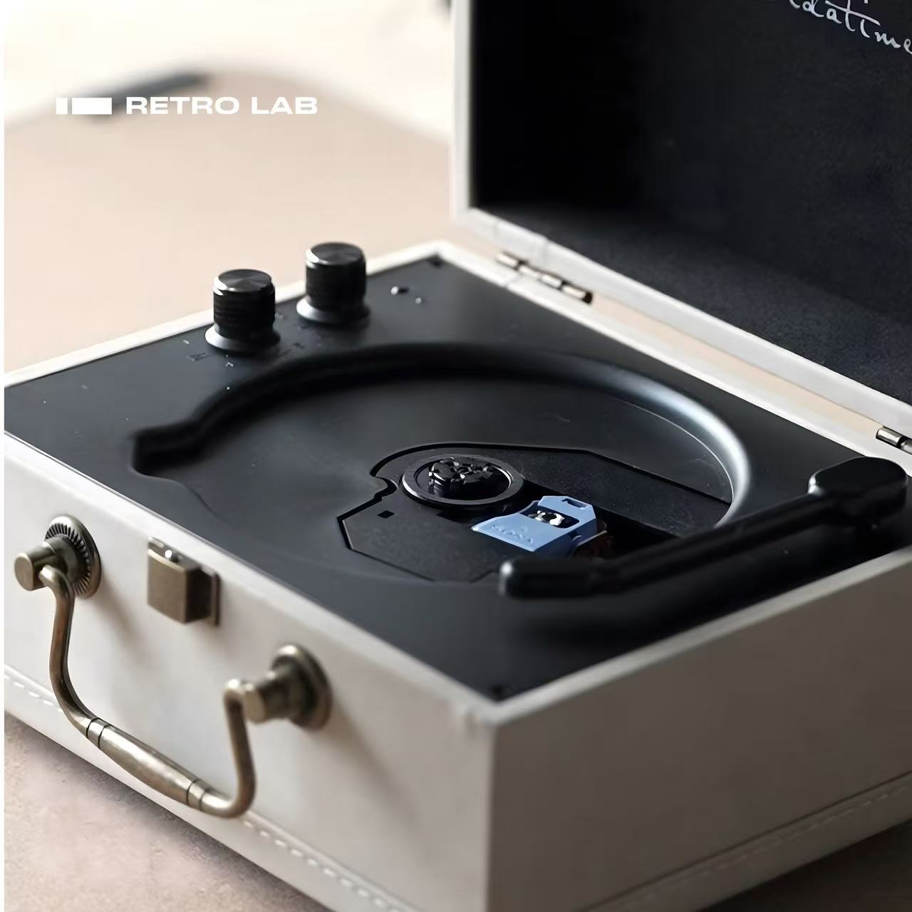 iretrolab Retro Portable CD Player with Bluetooth & Rechargeable Battery