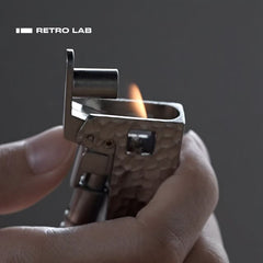 iretrolab Vintage Cast Copper Kerosene Lighter – Textured Mechanical Design