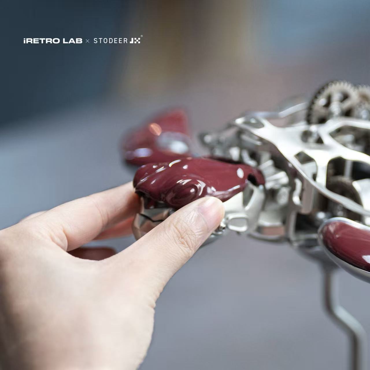iretrolab CARETTA Mechanical Sea Turtle – Kinetic Metal Art Sculpture