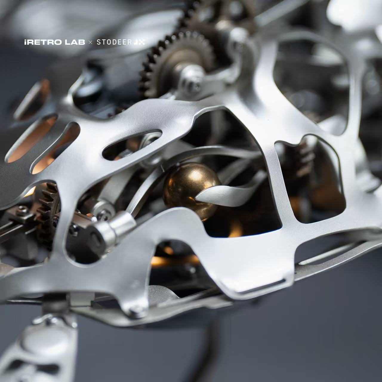 iretrolab CARETTA Mechanical Sea Turtle – Kinetic Metal Art Sculpture