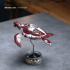 iretrolab CARETTA Mechanical Sea Turtle – Kinetic Metal Art Sculpture