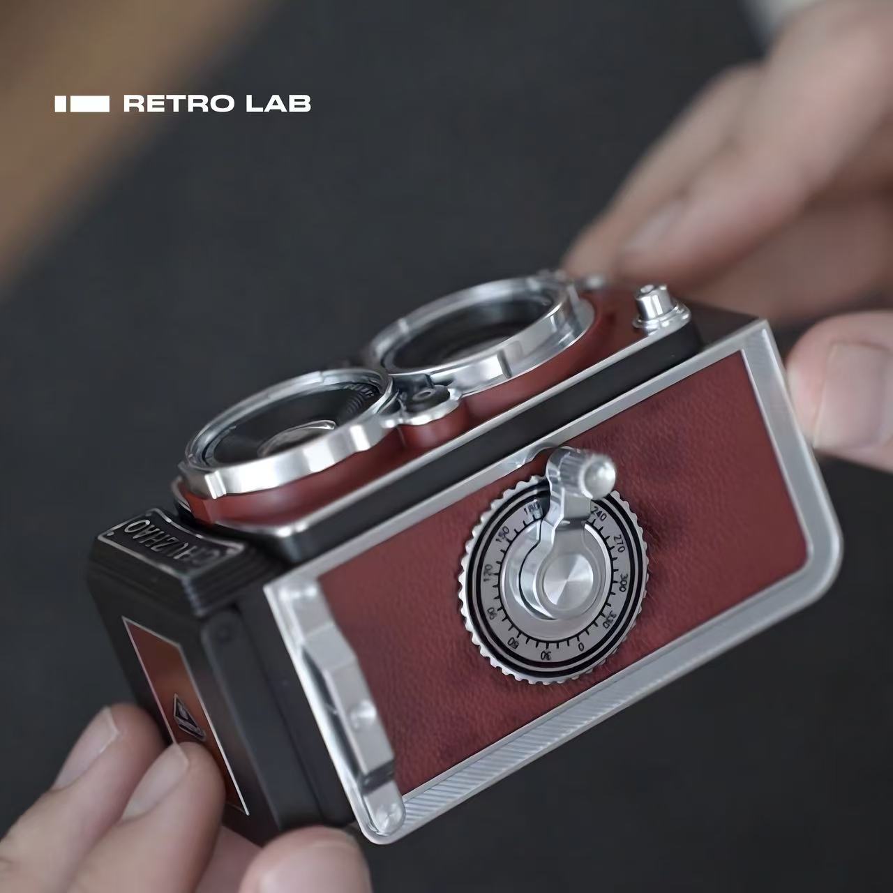 Iretrolab Retro Dual-Lens Digital Camera,Compact Travel & Selfie Camera