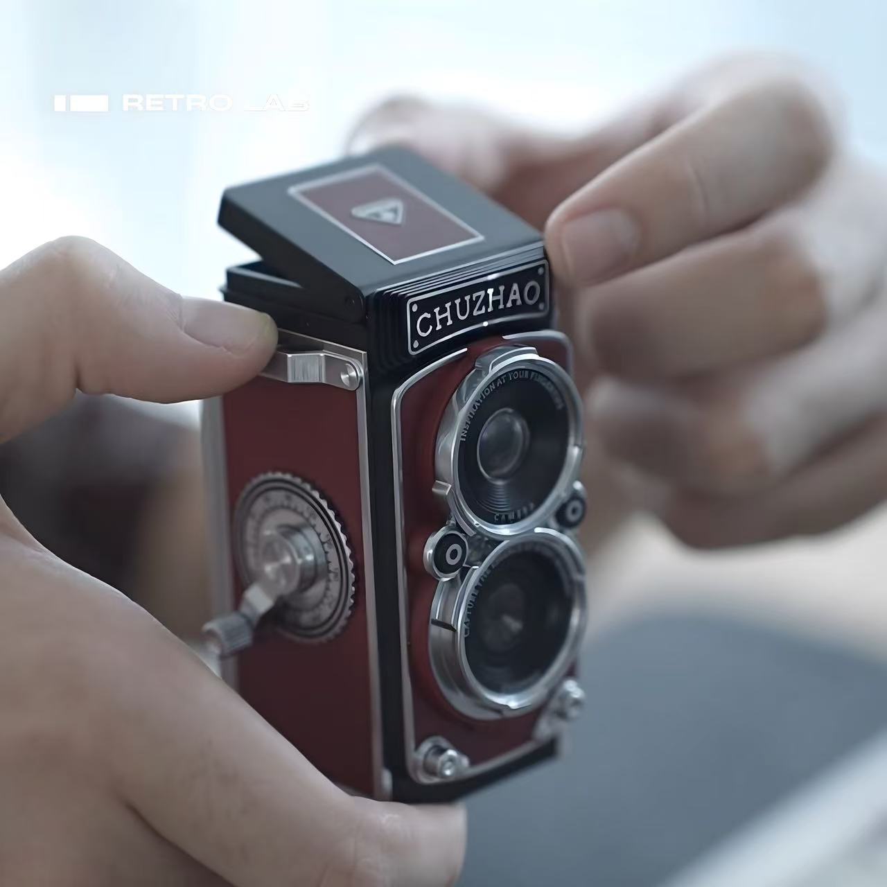 Iretrolab Retro Dual-Lens Digital Camera,Compact Travel & Selfie Camera