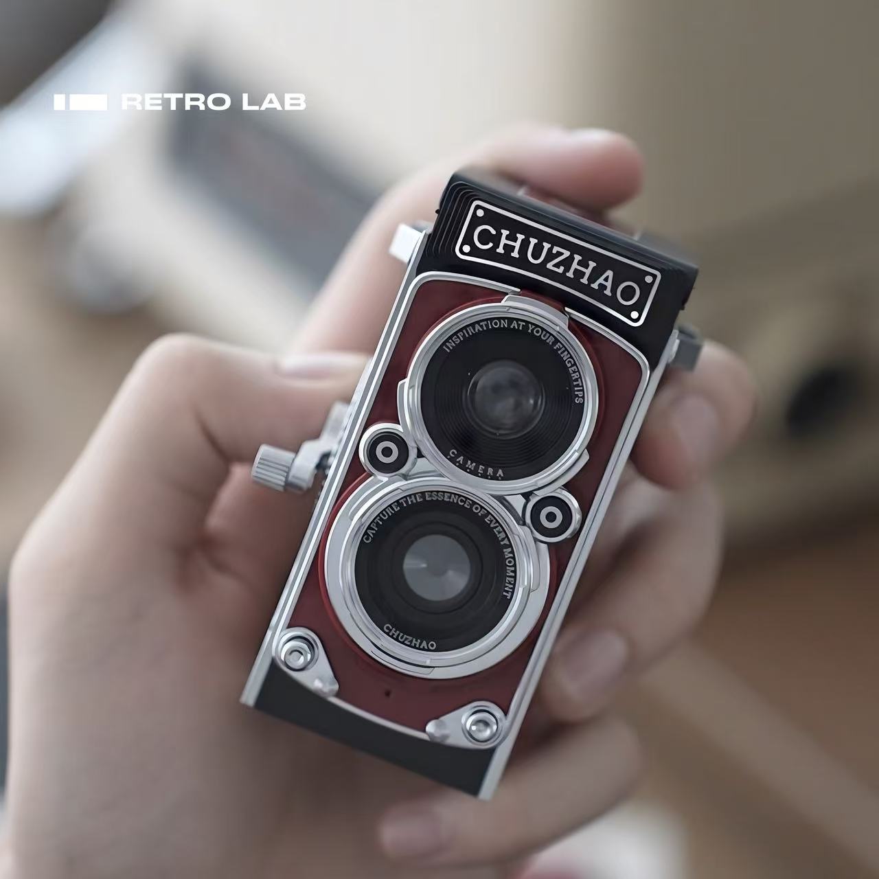 Iretrolab Retro Dual-Lens Digital Camera,Compact Travel & Selfie Camera