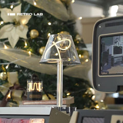 iretrolab Ambient Table Lamp with Glass Lampshade