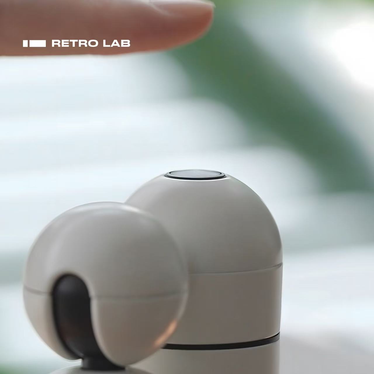 iretrolab Rhino Ambient Table Lamp, Creative Night Light with Rechargeable Design & Multi-Level Dimming