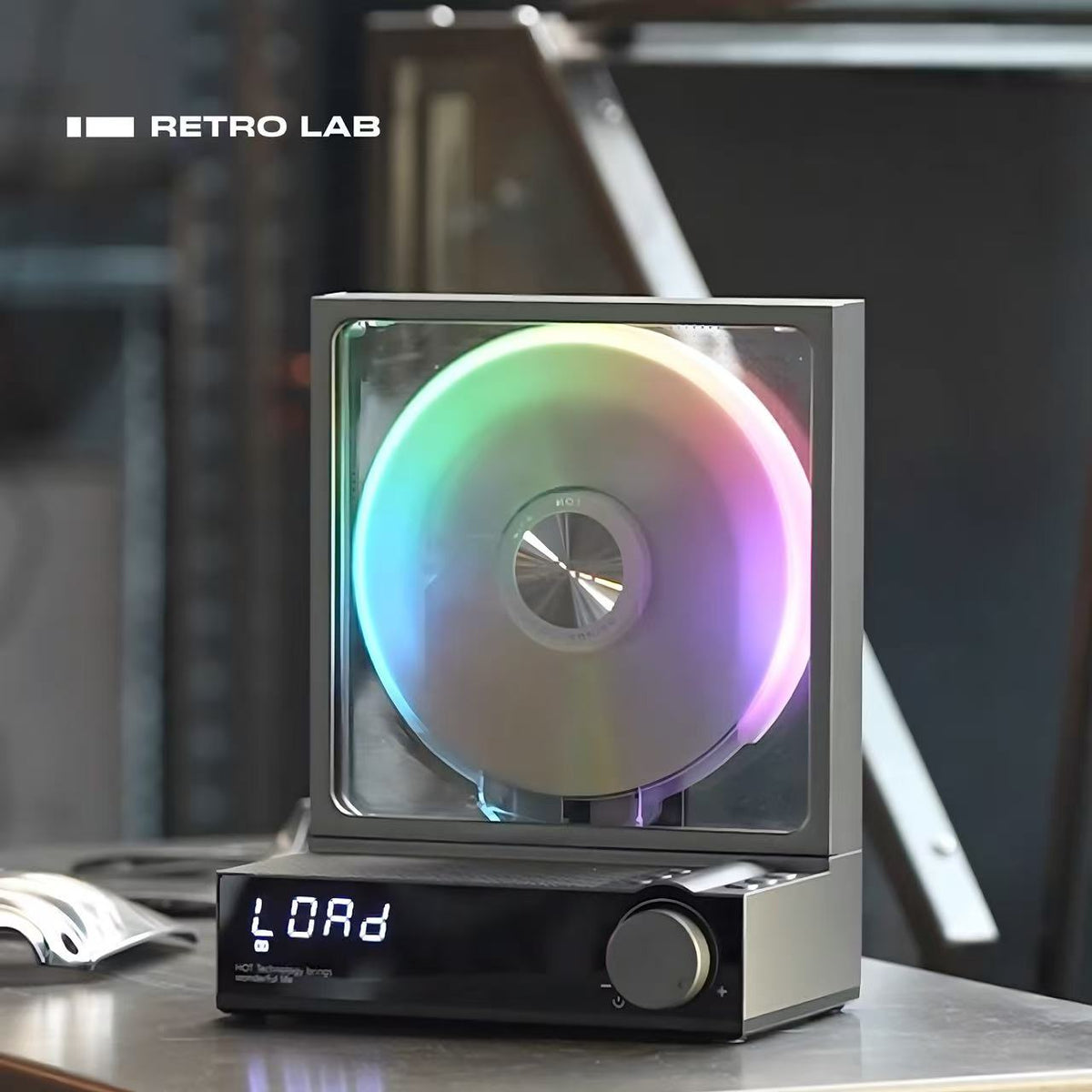 iretrolab All-in-One Transparent CD Player with Bluetooth 5.3