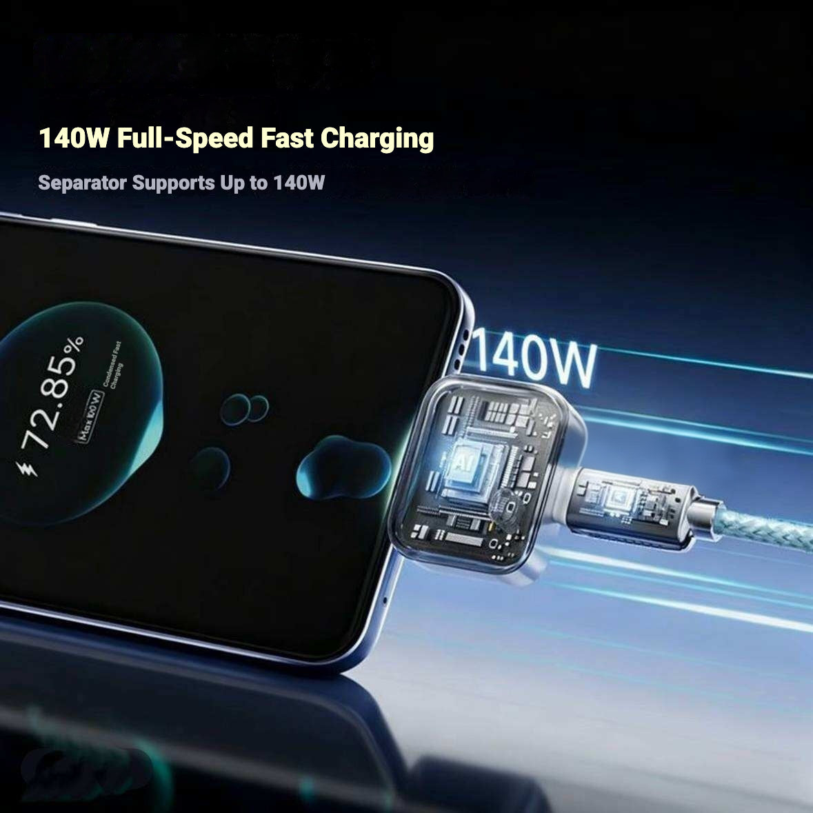 iretrolab 140W Smart Auto Disconnect Charging Adapter