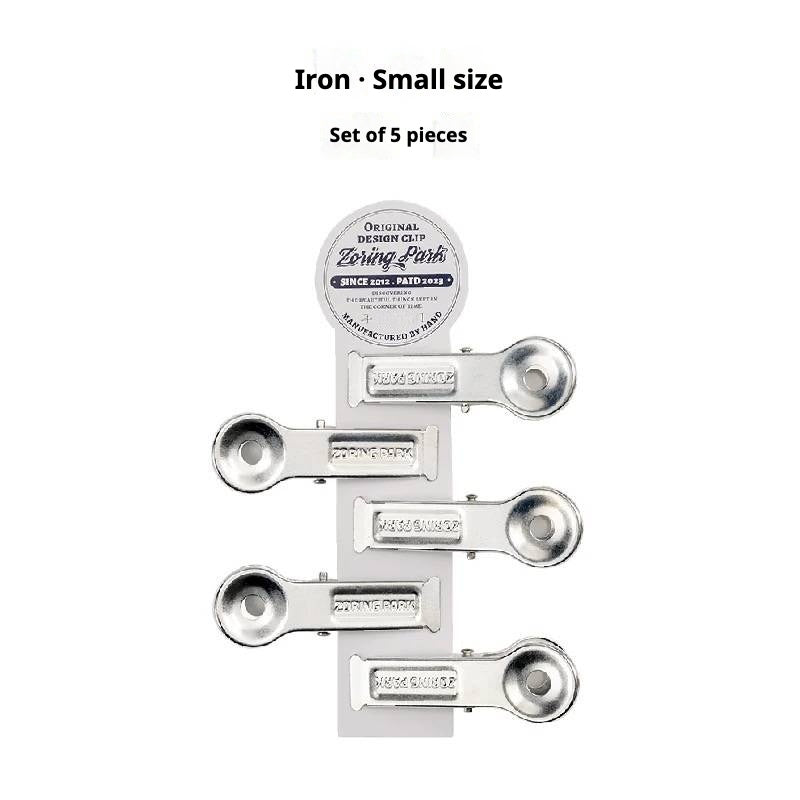 iretrolab Vintage Brass & Iron Magnetic Clips for Files and Small Items