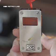 iretroLab Transparent Kerosene Lighter – Retro Mechanical Flip Ignition
