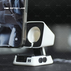 Iretrolab 3D-Printed Pyramid Smartwatch Charging Stand – Retro Industrial Desk Holder