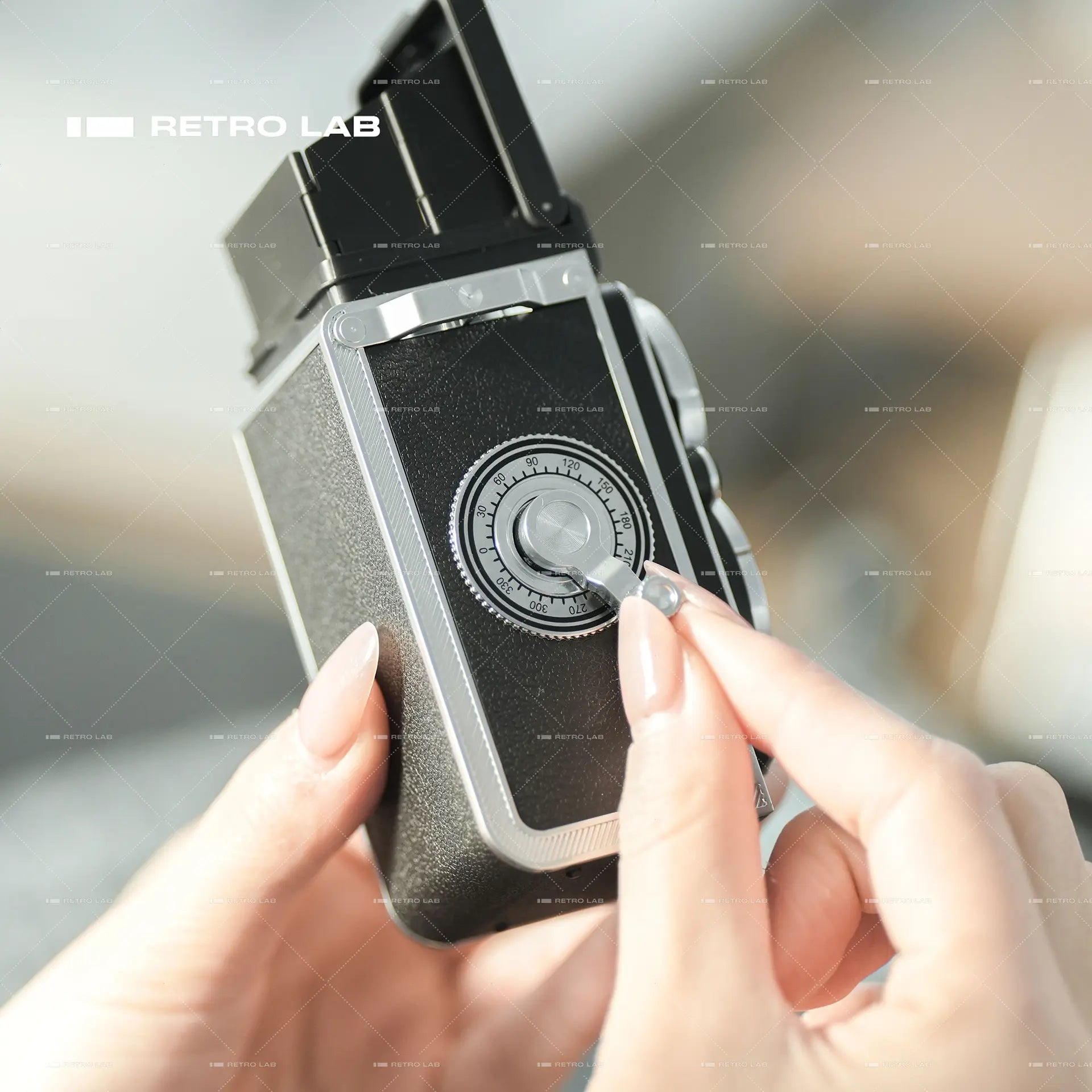 Iretrolab Retro Dual-Lens Digital Camera,Compact Travel & Selfie Camera