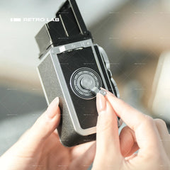 Iretrolab Retro Dual-Lens Digital Camera,Compact Travel & Selfie Camera