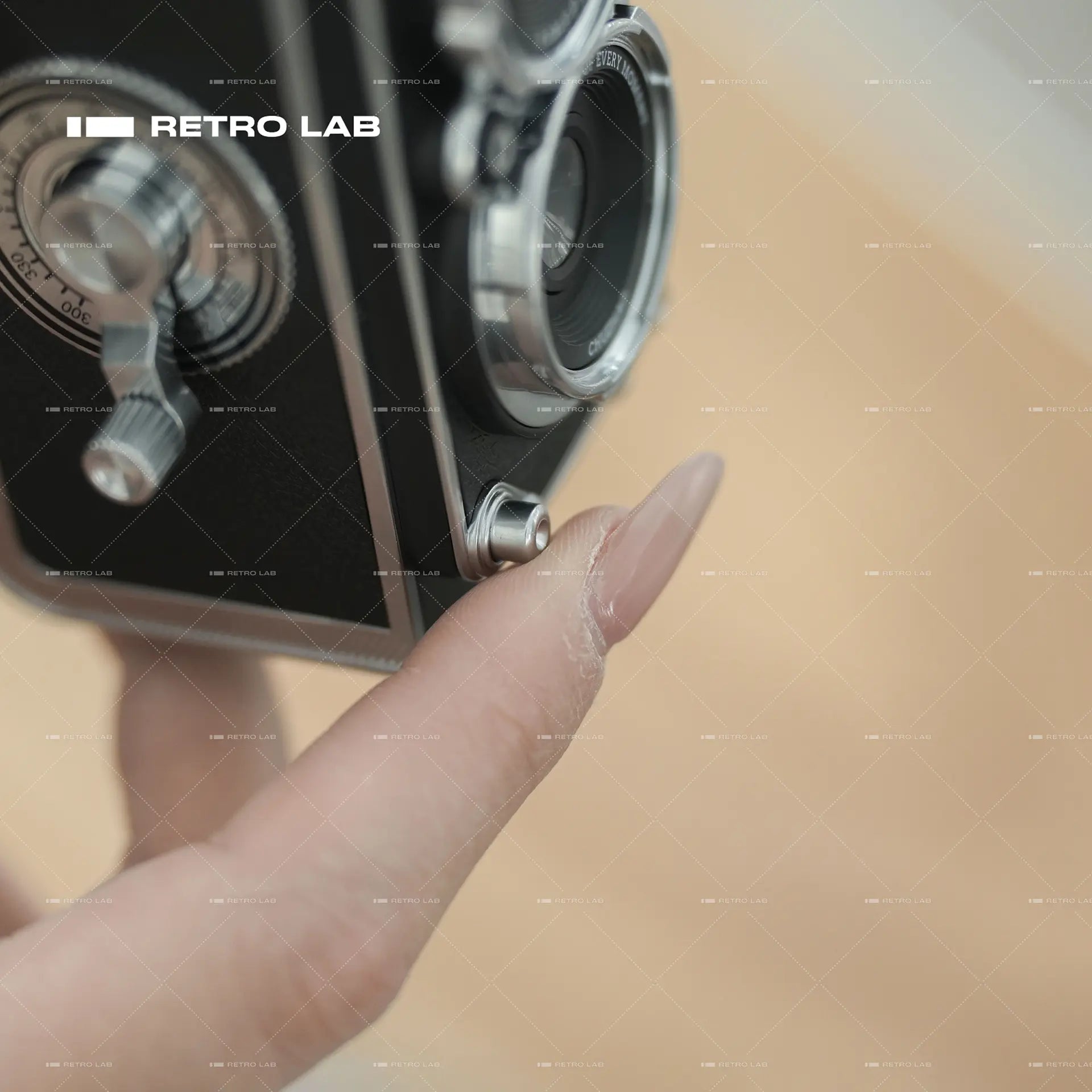 Iretrolab Retro Dual-Lens Digital Camera,Compact Travel & Selfie Camera