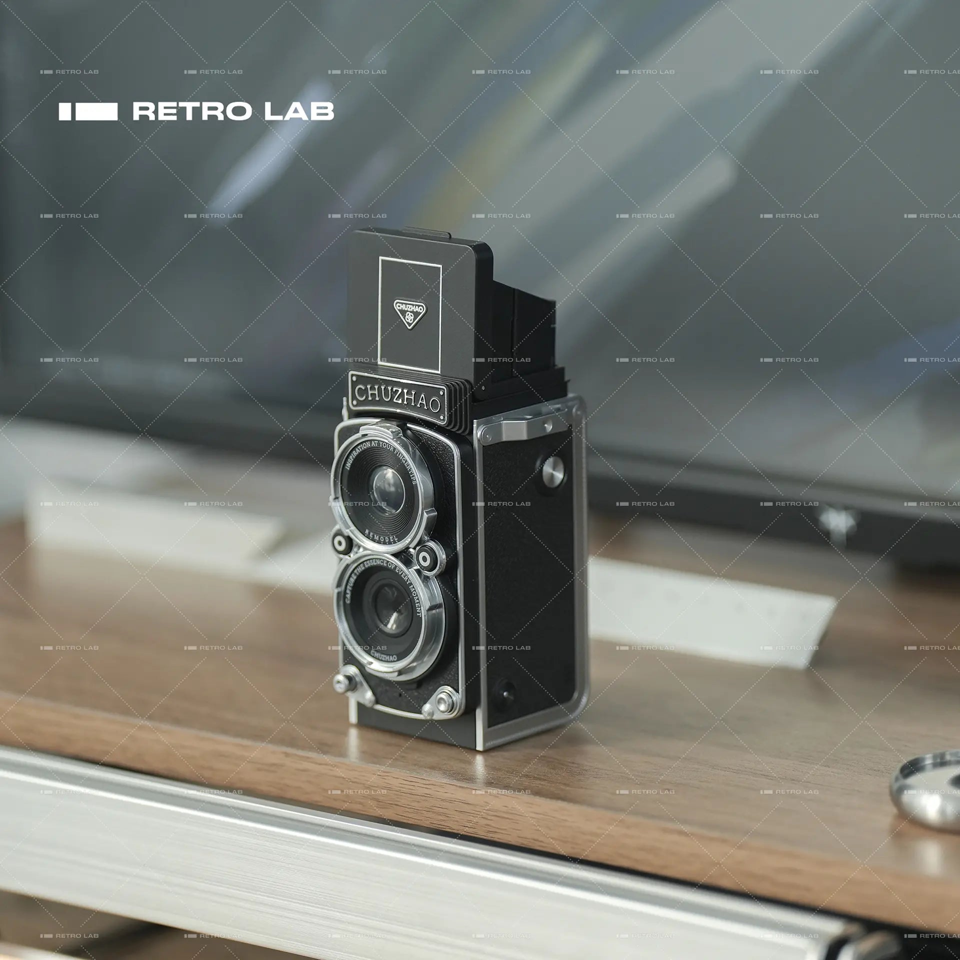 Iretrolab Retro Dual-Lens Digital Camera,Compact Travel & Selfie Camera