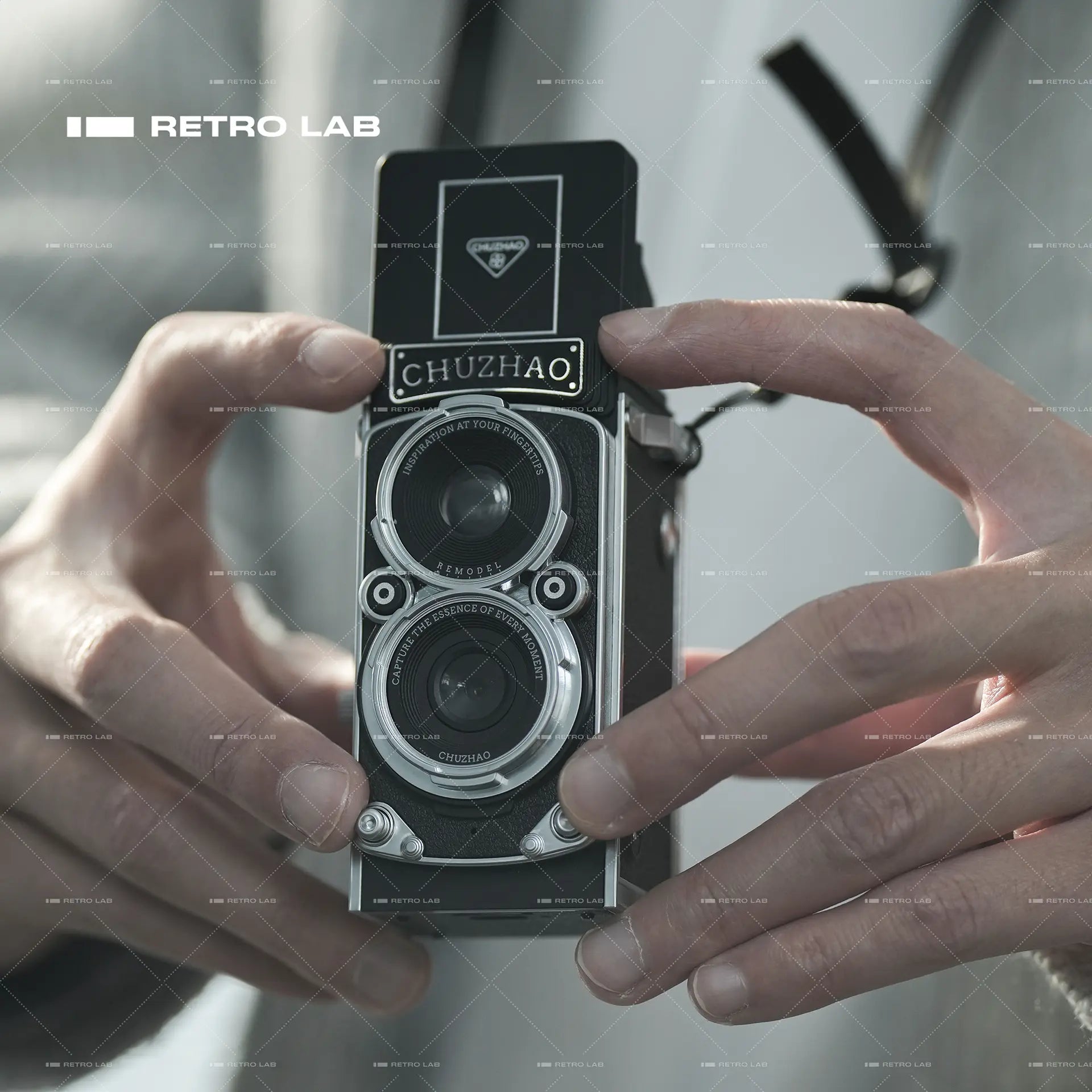 Iretrolab Retro Dual-Lens Digital Camera,Compact Travel & Selfie Camera