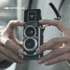 Iretrolab Retro Dual-Lens Digital Camera,Compact Travel & Selfie Camera