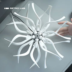 Iretrolab Mechanical Flower Kinetic Sculpture – 3D Printed DIY Creative Desktop Gift