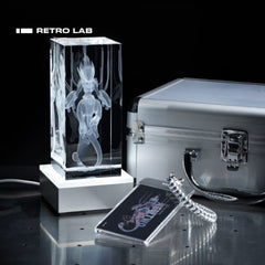 Iretrolab Crystal Skeleton Lamp with Metal Base,Smart RGB Dimmable Gift Light