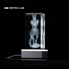 Iretrolab Crystal-Inspired RGB Lamp Base, Smart Metal Stand for Mood Lighting