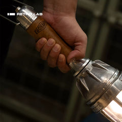 iretrolab Cast Aluminum Utility Light, Handheld & Hanging Industrial Lamp