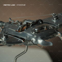 iretrolab Innovative Mechanical Metal Manta Ray Model-Perfect for Decorations and Gifts,Steampunk Style Advanced 3D Kinetic Sculpture kits  SD-01