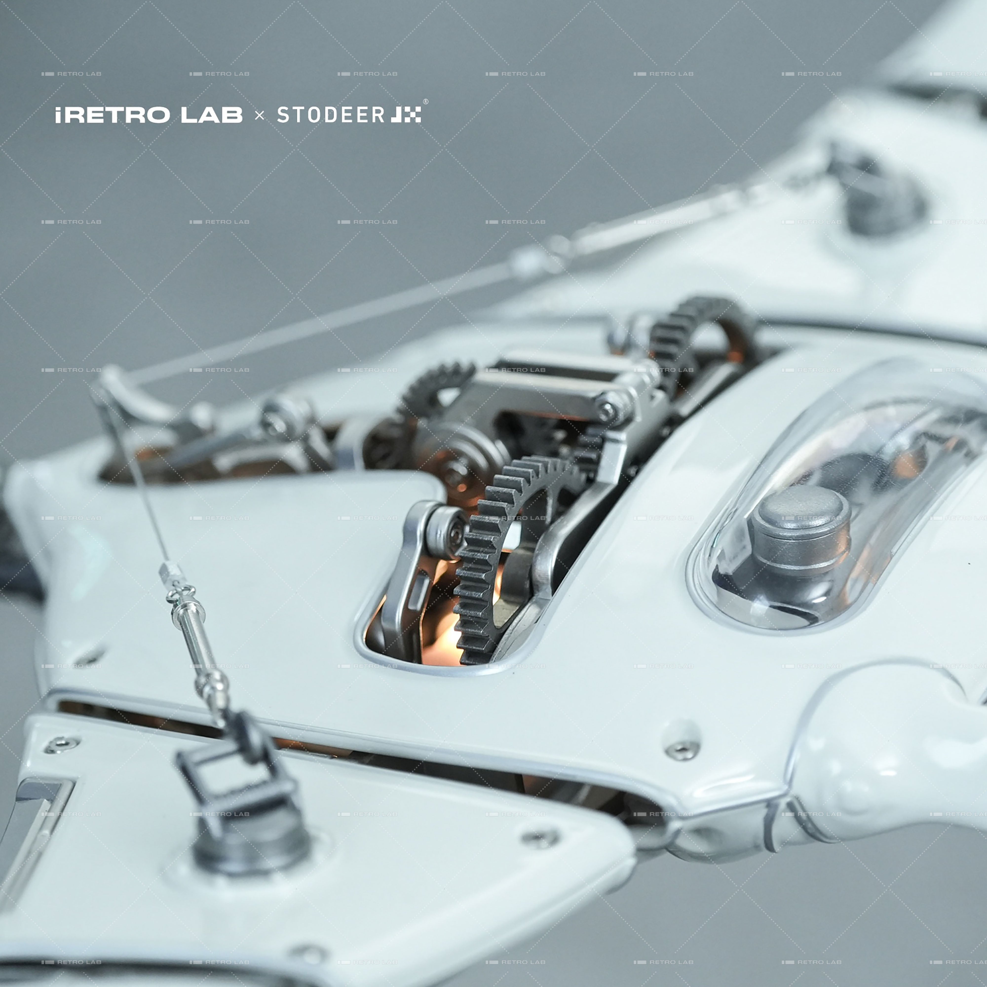 iretrolab Innovative Mechanical Metal Manta Ray Model-Perfect for Decorations and Gifts,Steampunk Style Advanced 3D Kinetic Sculpture kits  SD-01