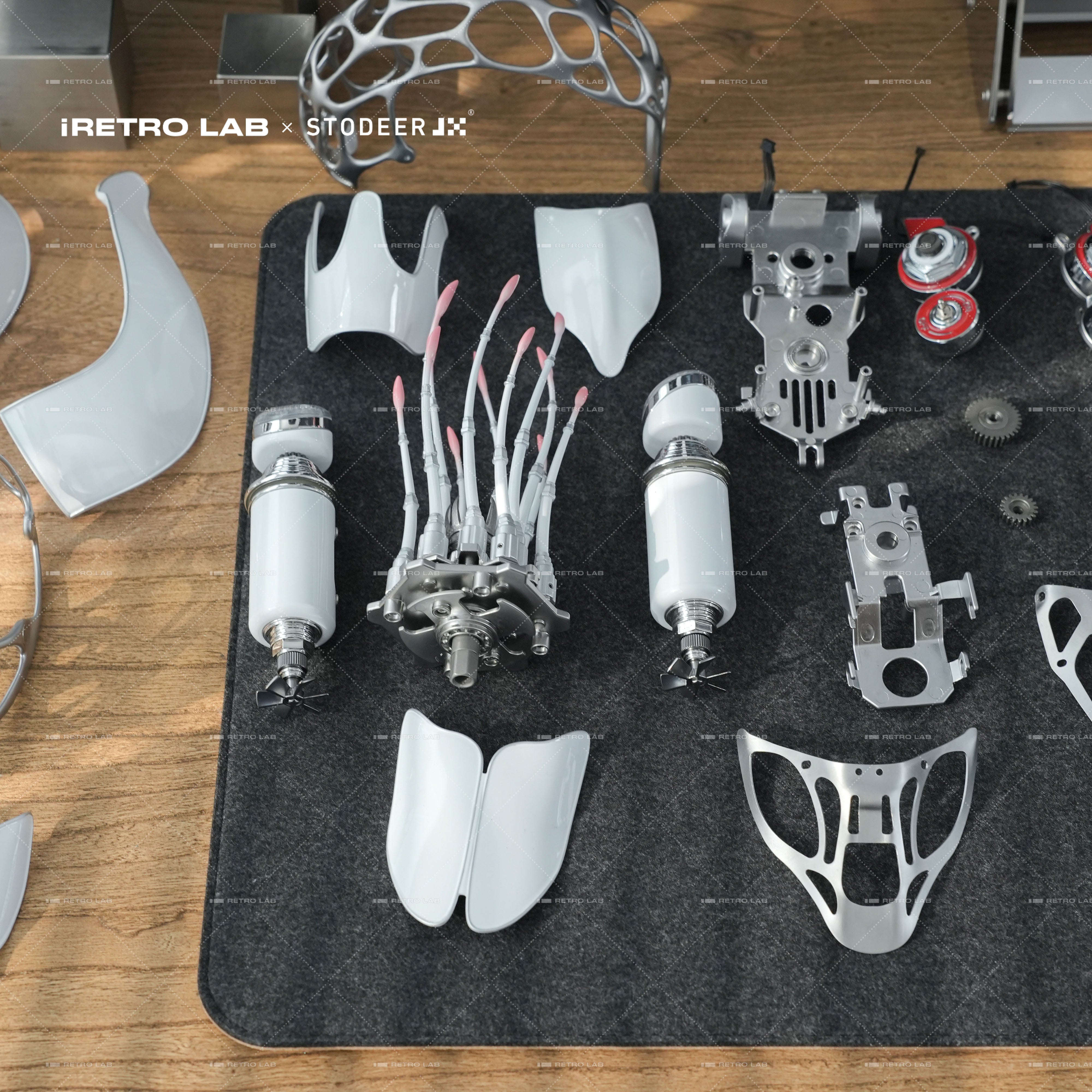 iretrolab Creative Mechanical Metal Nautilus Model, High-end Art Puzzle Kit-The Perfect Fusion of Nature and Art SD-02