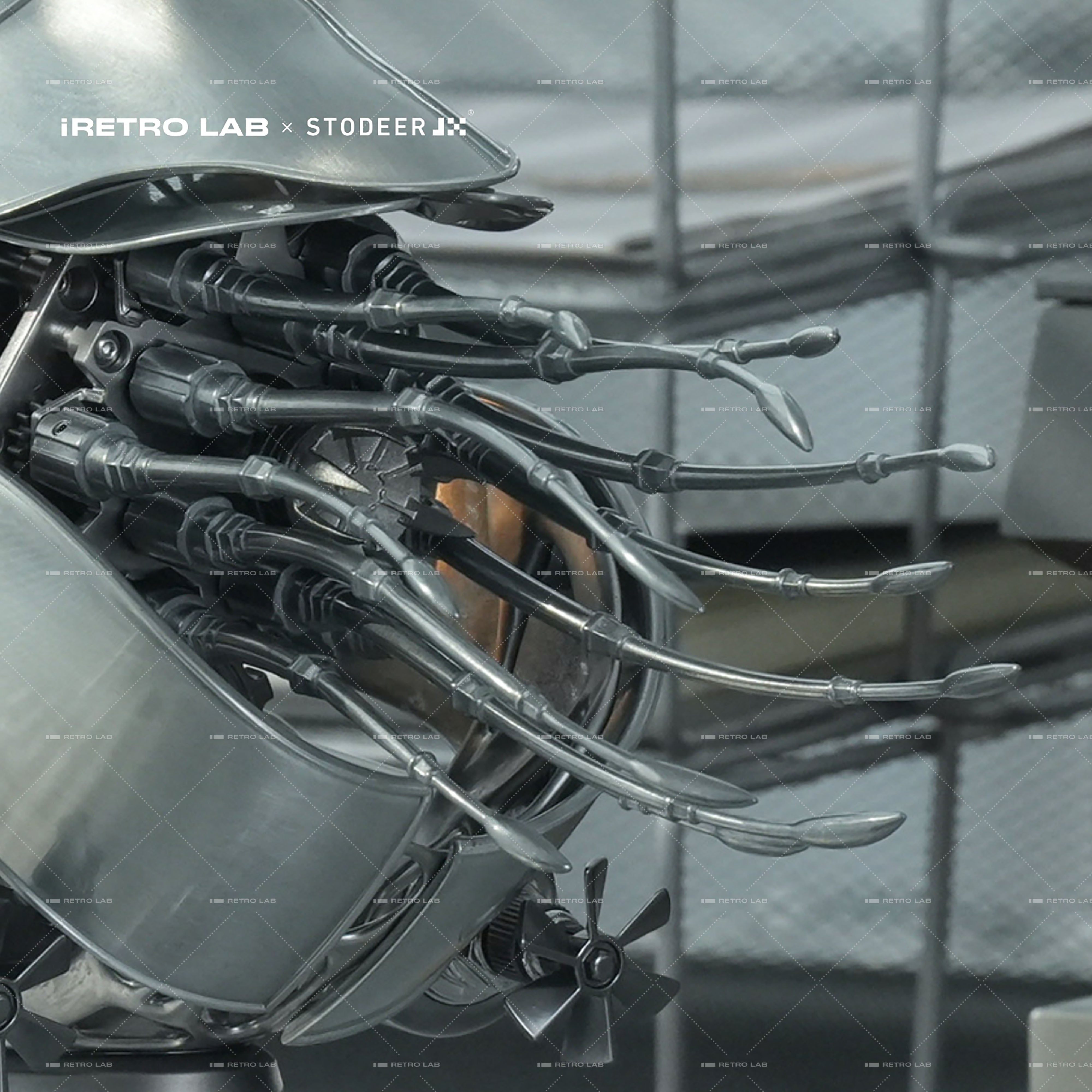 iretrolab Creative Mechanical Metal Nautilus Model, High-end Art Puzzle Kit-The Perfect Fusion of Nature and Art SD-02