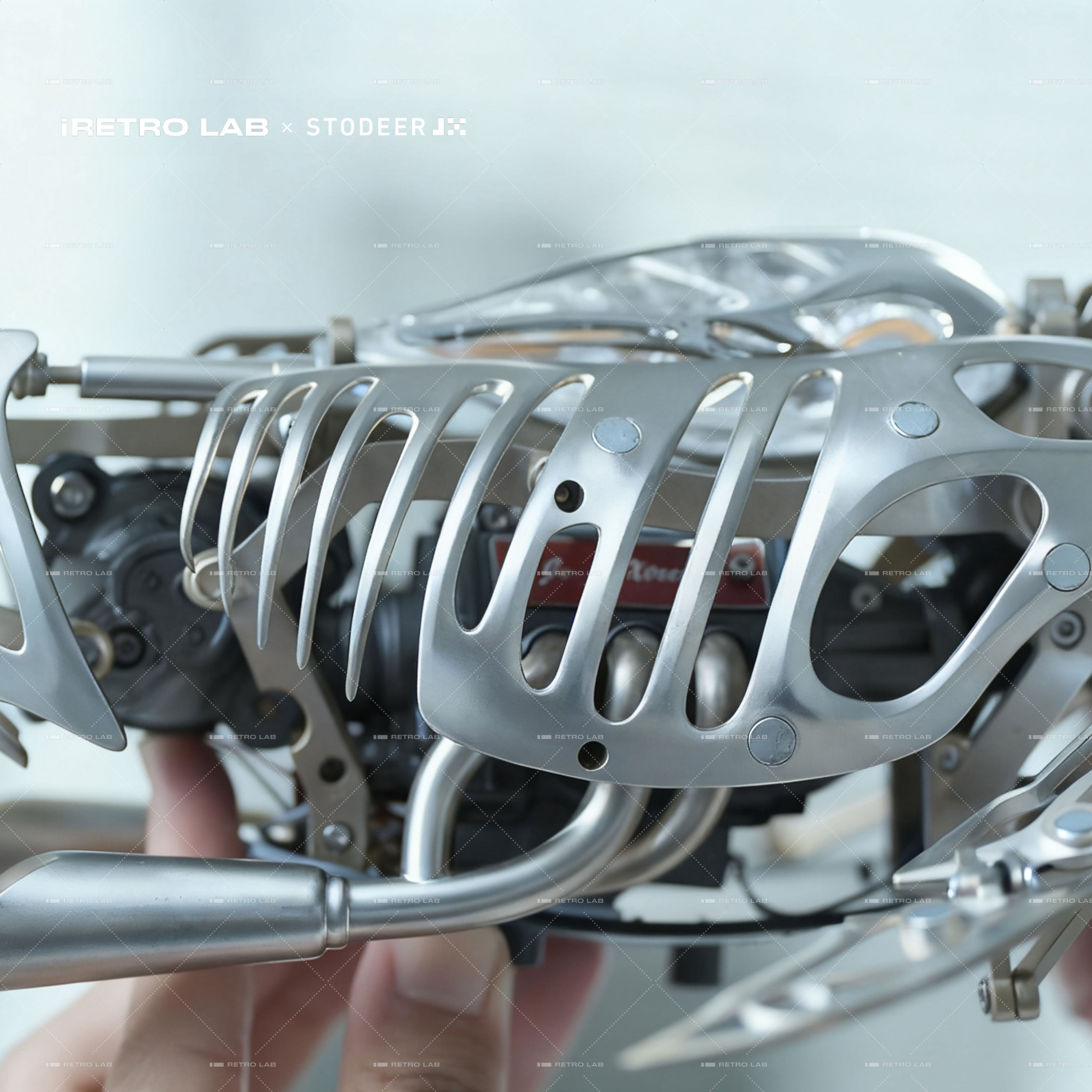 iretrolab Mechanical Metal Humpback Whale Model– Premium Steampunk 3D Metal Art model for Collectors, Decor & Gift Giving-SD-03