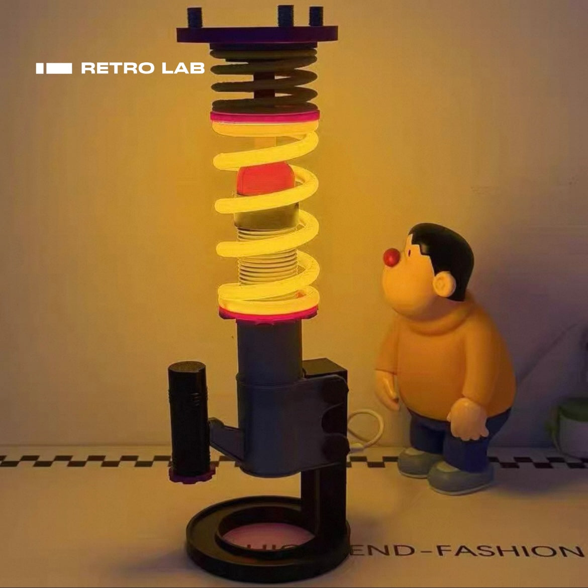 iretrolab Shock-Absorbing Suspension Spring Lamp