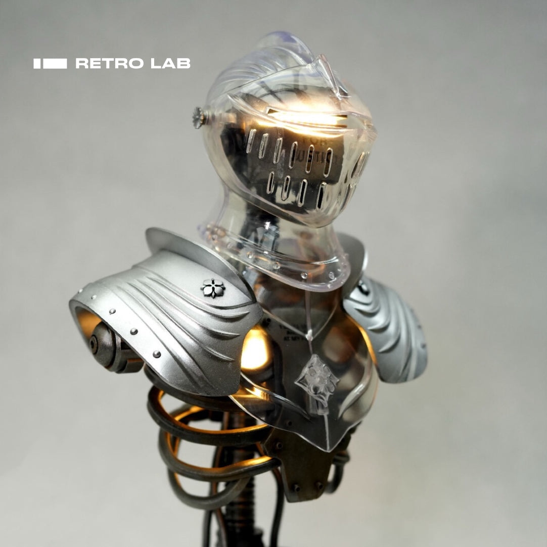 iretrolab The Knight – Steampunk Helmet Lamp