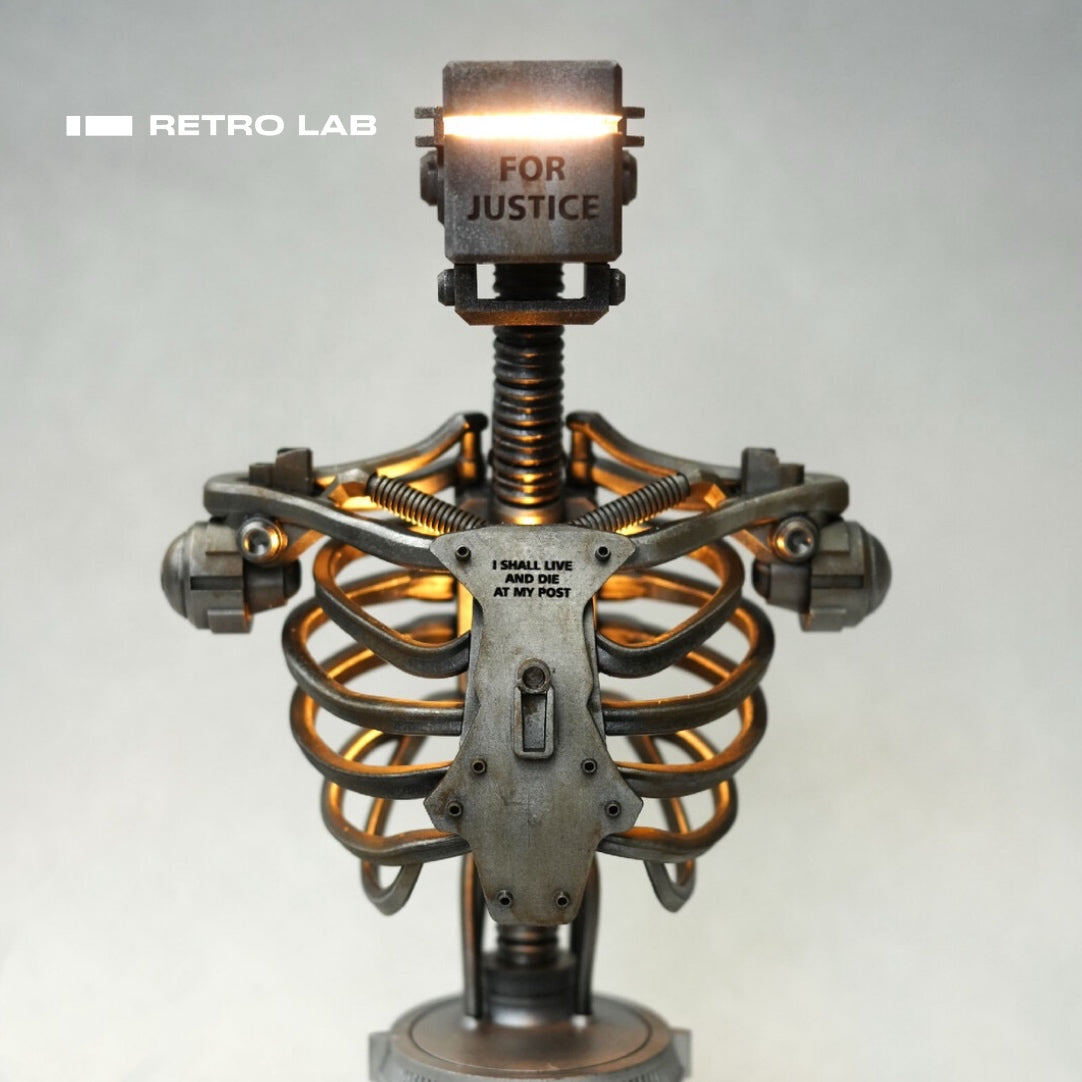 iretrolab The Knight – Steampunk Helmet Lamp