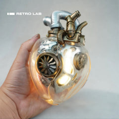 iretrolab Ember Heart – Steampunk Mechanical Heart Sculpture Lamp