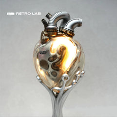 iretrolab Ember Heart – Steampunk Mechanical Heart Sculpture Lamp